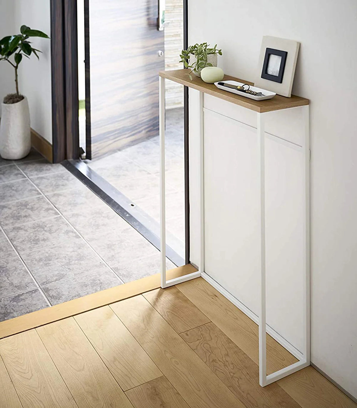 Console Table in Steel, 32 Inches High,