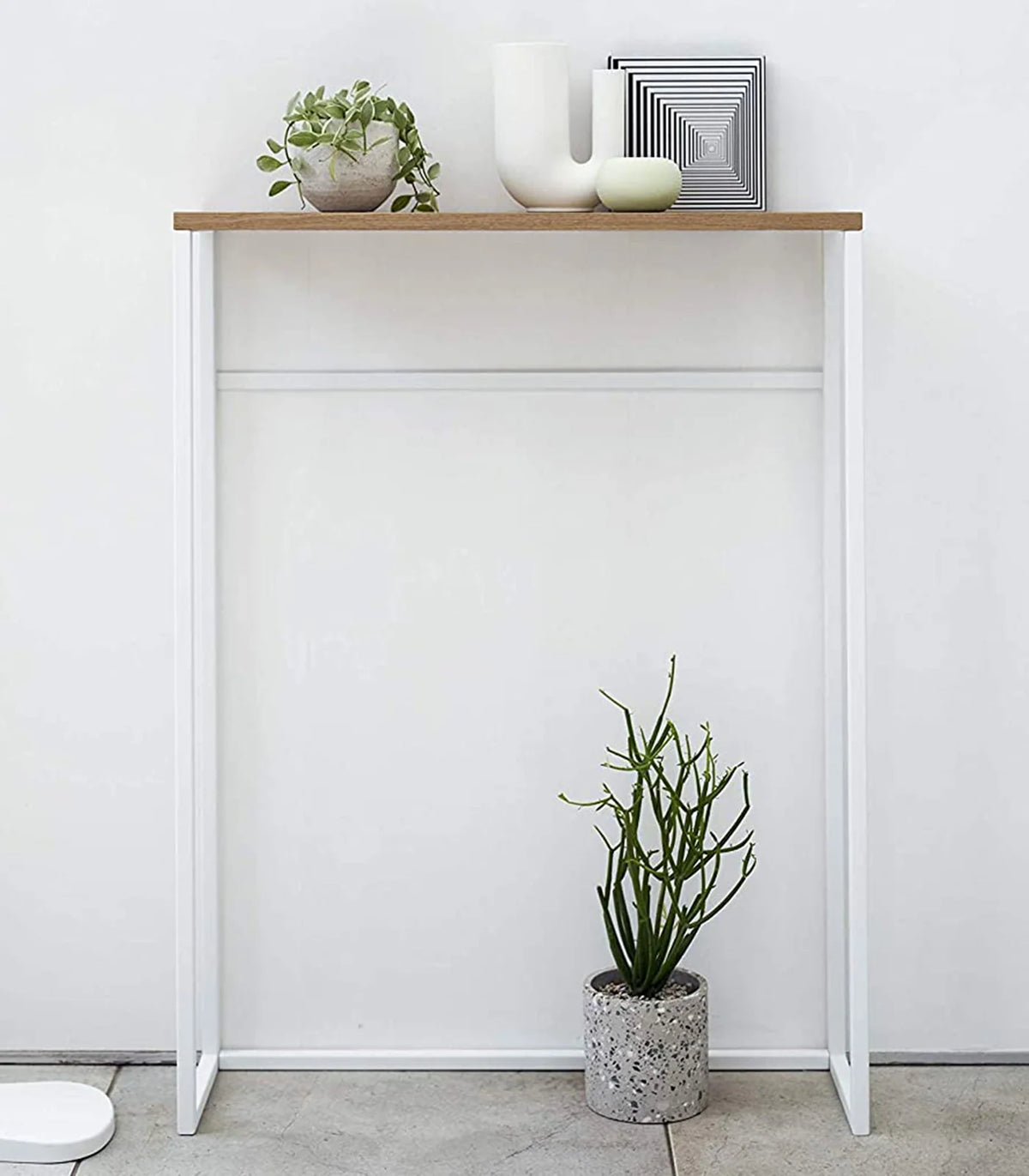 Console Table in Steel, 32 Inches High,