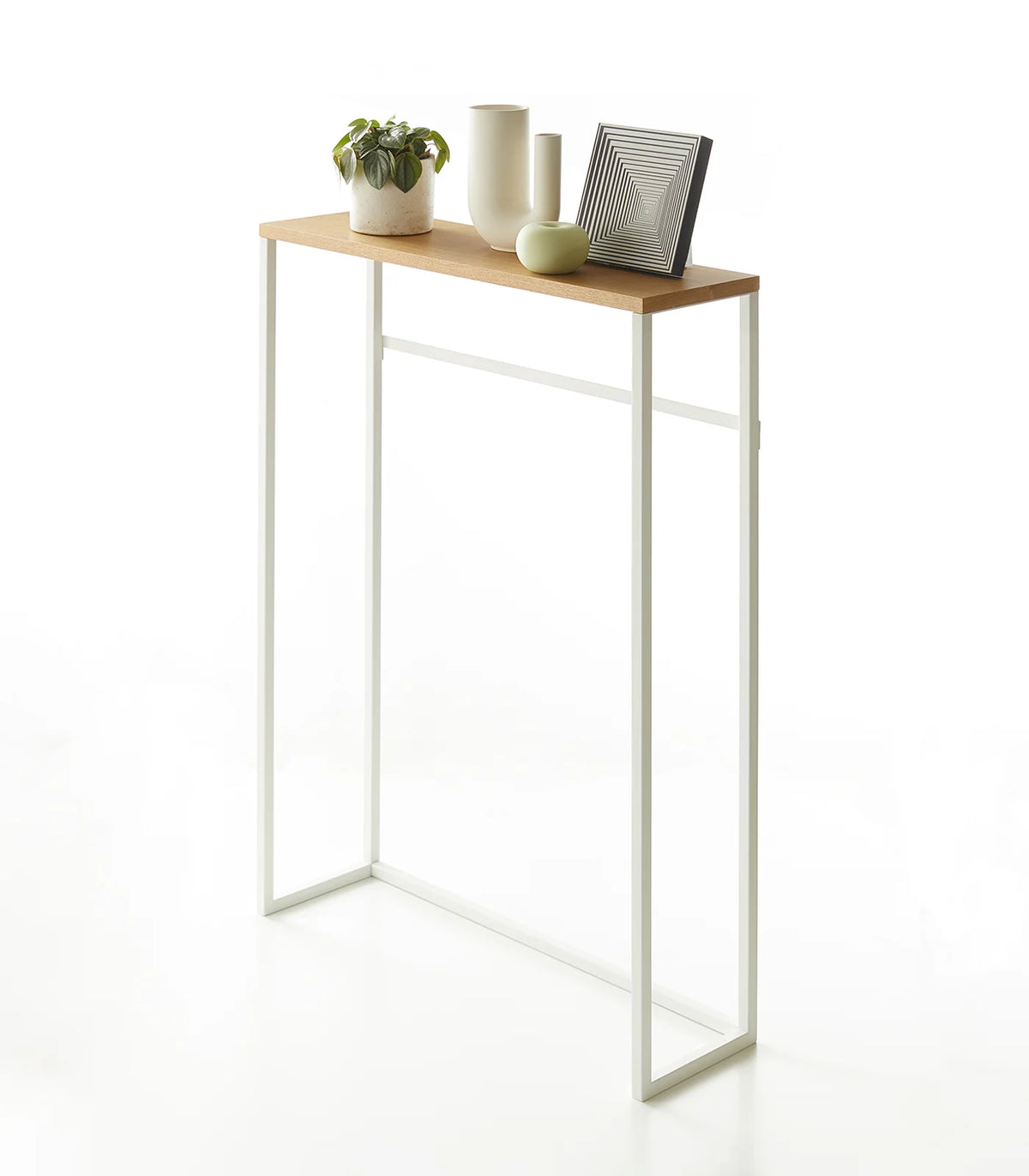 Console Table in Steel, 32 Inches High,, White