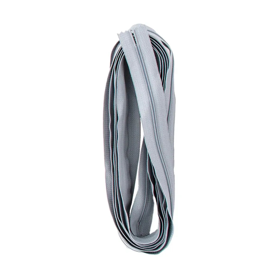 Continuous Nylon Coil Zippers by the Yard, 4 Yards and 16 Extra-Large Pulls for Custom Bag Closures