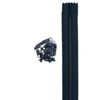 Continuous Nylon Coil Zippers by the Yard, 4 Yards and 16 Extra-Large Pulls for Custom Bag Closures