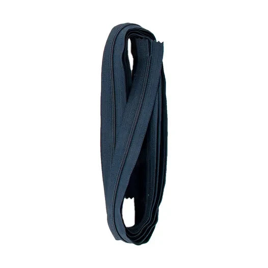 Continuous Nylon Coil Zippers by the Yard, 4 Yards and 16 Extra-Large Pulls for Custom Bag Closures