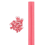 Continuous Nylon Coil Zippers by the Yard, 4 Yards and 16 Extra-Large Pulls for Custom Bag Closures