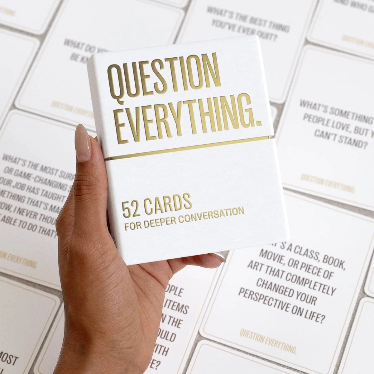 Conversation Question Card Game with 52 Thoughtful Prompts for Deep, Fun and Meaningful Connection