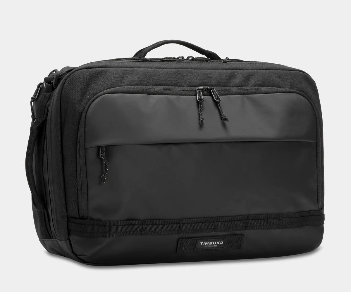 Convertible Briefcase Backpack in Jet Black