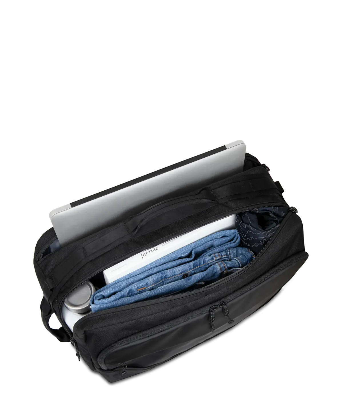 Convertible Briefcase Backpack in Jet Black