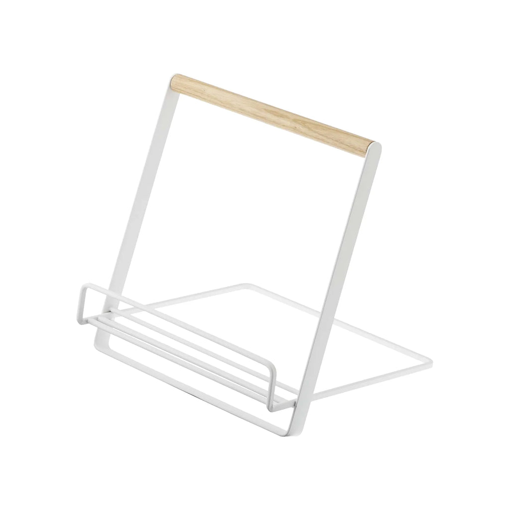 Cookbook and Tablet Stand in Steel and Wood
