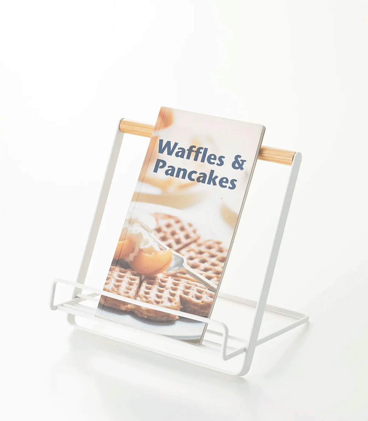 Cookbook and Tablet Stand in Steel and Wood