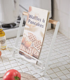 Cookbook and Tablet Stand in Steel and Wood