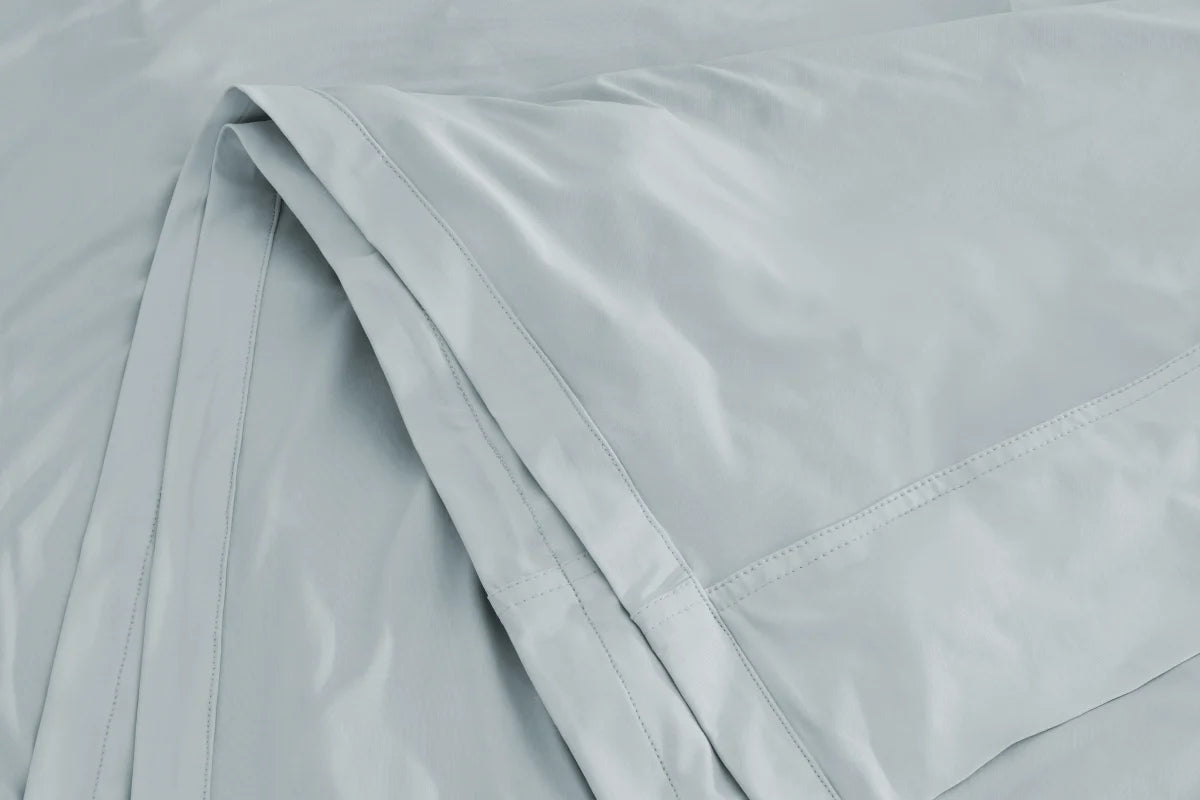 Cooling Bed Sheet Set in CoolPhiber Fabric, Silky Smooth Feel, Twin to Cal King Sizes and Three Neutral Colors