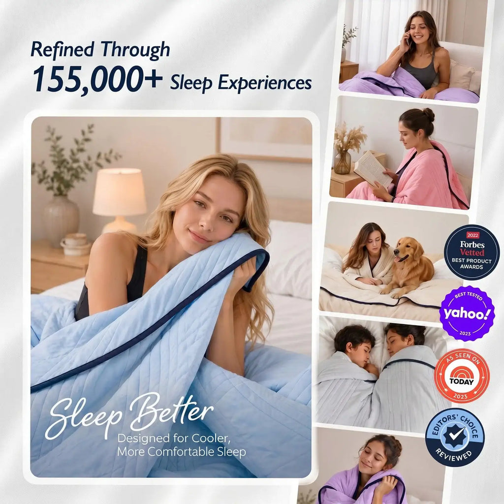 Cooling Blanket for Hot Sleepers with a Cool-to-the-Touch Feel in Sizes from Single to King/Cali King