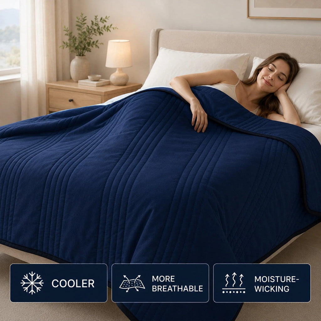 Cooling Blanket for Hot Sleepers with a Cool-to-the-Touch Feel in Sizes from Single to King/Cali King