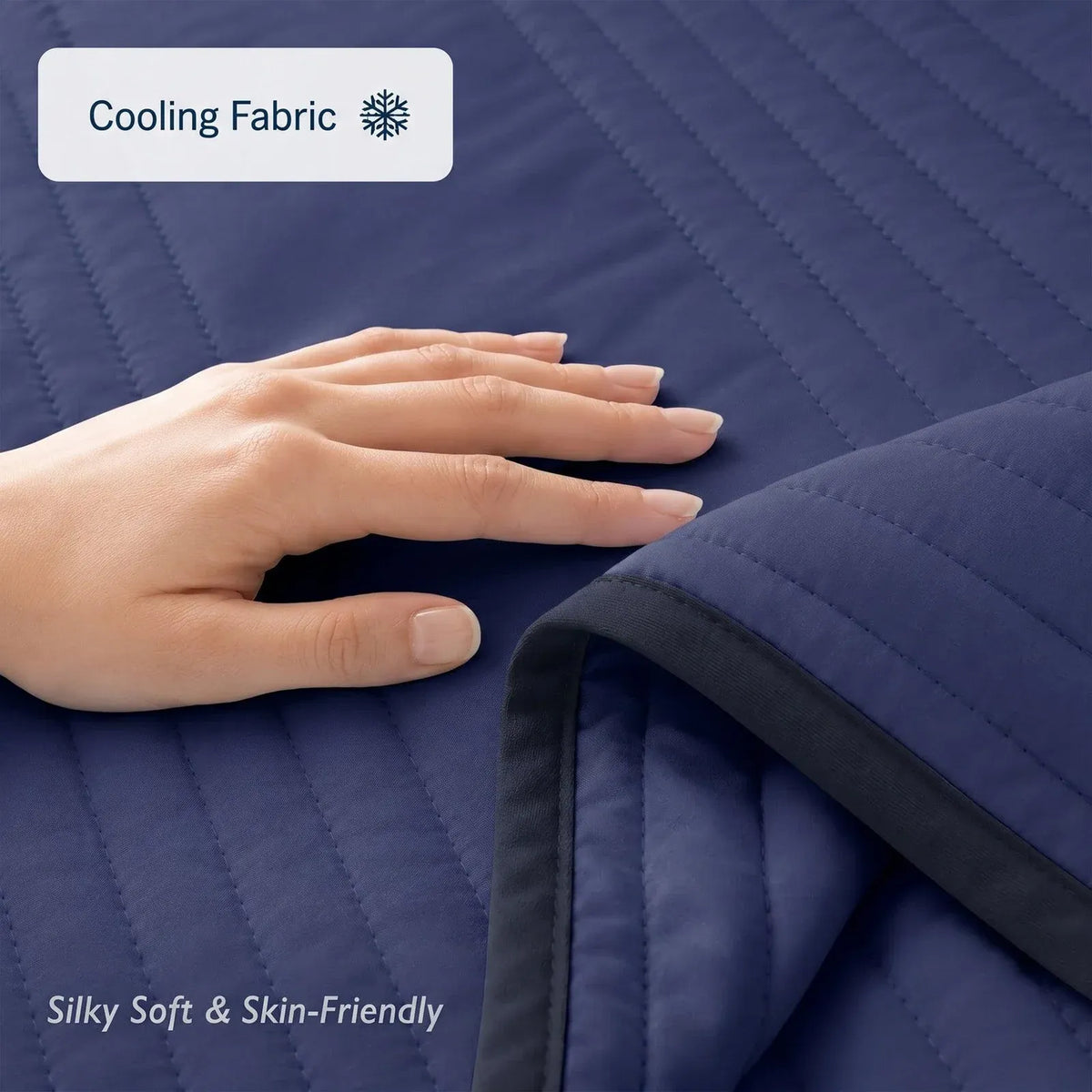 Cooling Blanket for Hot Sleepers with a Cool-to-the-Touch Feel in Sizes from Single to King/Cali King