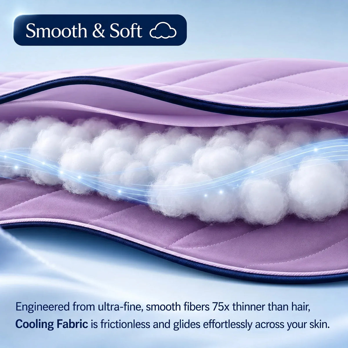 Cooling Blanket for Hot Sleepers with a Cool-to-the-Touch Feel in Sizes from Single to King/Cali King