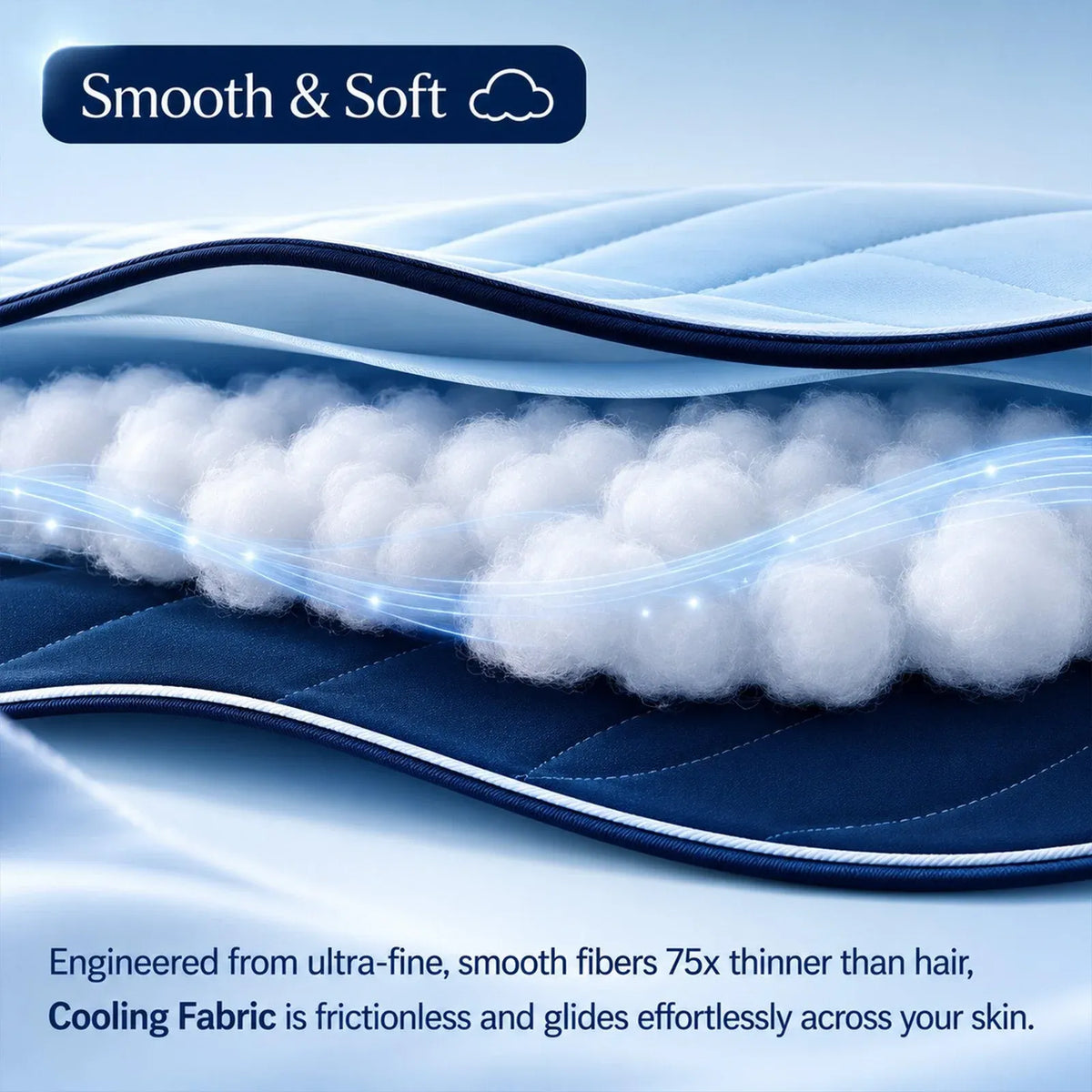 Cooling Blanket for Hot Sleepers with a Cool-to-the-Touch Feel in Sizes from Single to King/Cali King