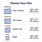 Cooling Blanket for Hot Sleepers with a Cool-to-the-Touch Feel in Sizes from Single to King/Cali King