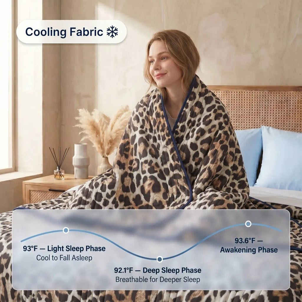 Cooling Blanket for Hot Sleepers with a Cool-to-the-Touch Feel in Sizes from Single to King/Cali King
