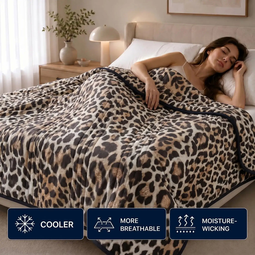 Cooling Blanket for Hot Sleepers with a Cool-to-the-Touch Feel in Sizes from Single to King/Cali King