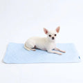 Cooling Dog Mat in Blue Hearts