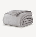 Cooling Jersey Comforter with Moisture-Controlled Knit Fabric, Machine-Washa — Twin / Light Gray / King/Cal King / Light Gray