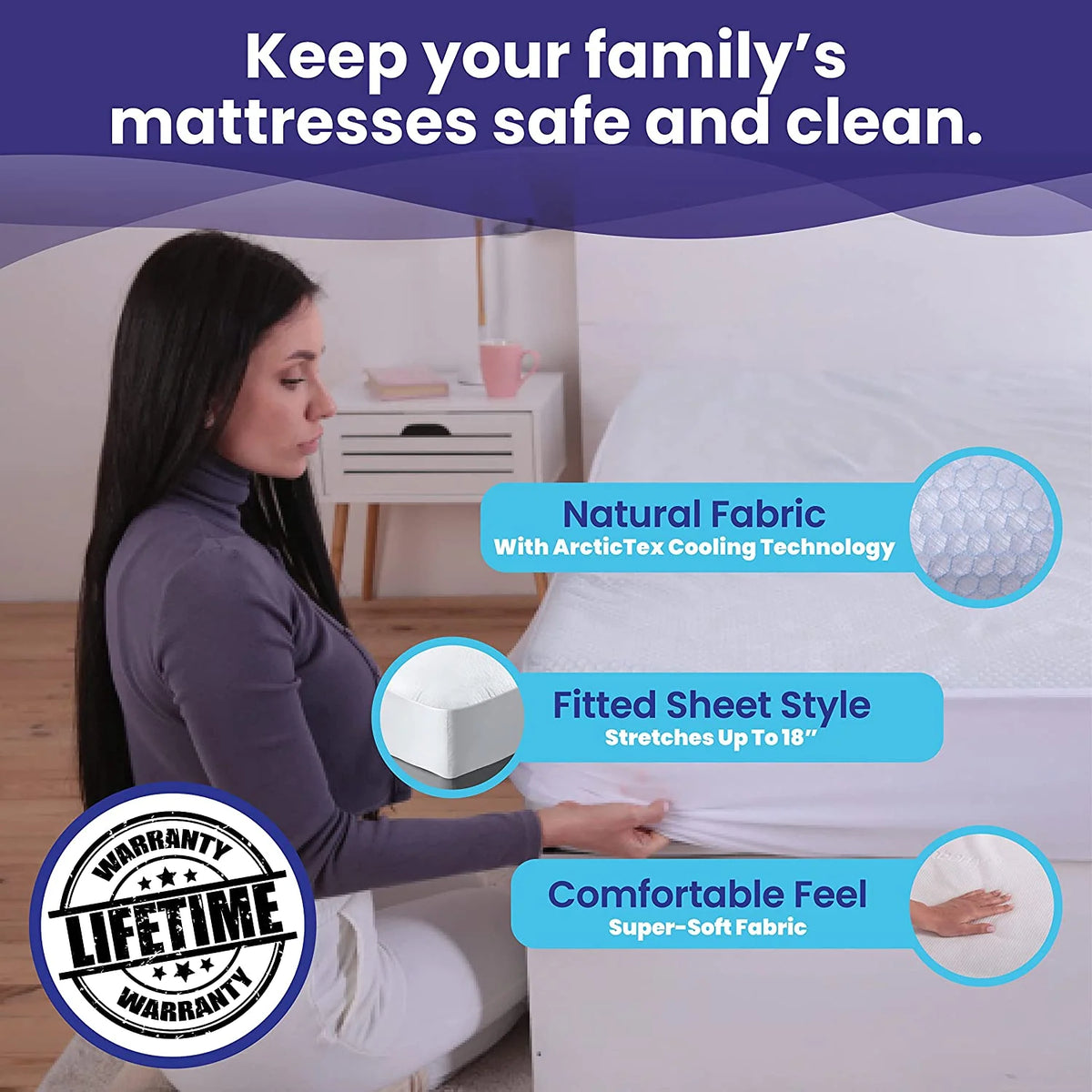 Cooling Waterproof Mattress Protector