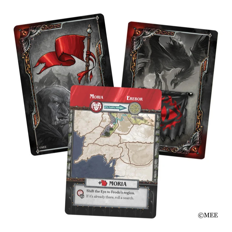Cooperative Strategy Board Game for 1-5 Players Featuring Frodo's Journey and Changing Objectives