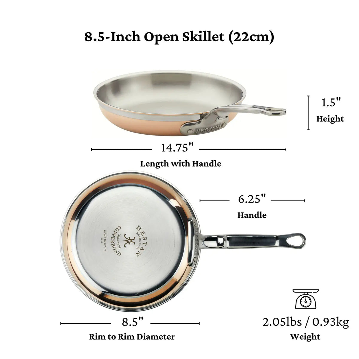 Copper Core Induction Skillet