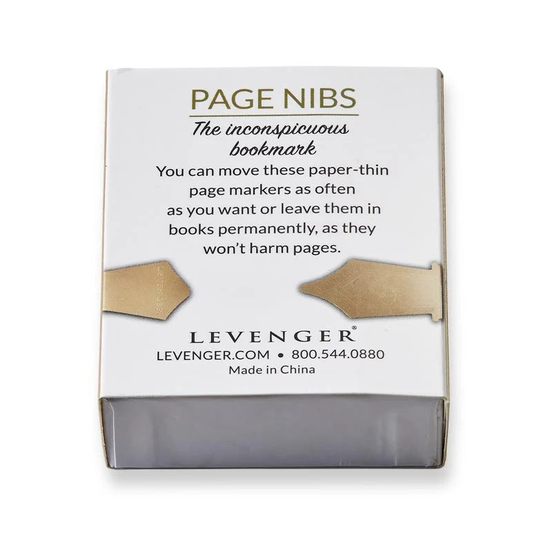 Copper Page Nibs Bookmarks, Set of 50 Thin Page Markers for Elegant Reading and Gentle Page Organization