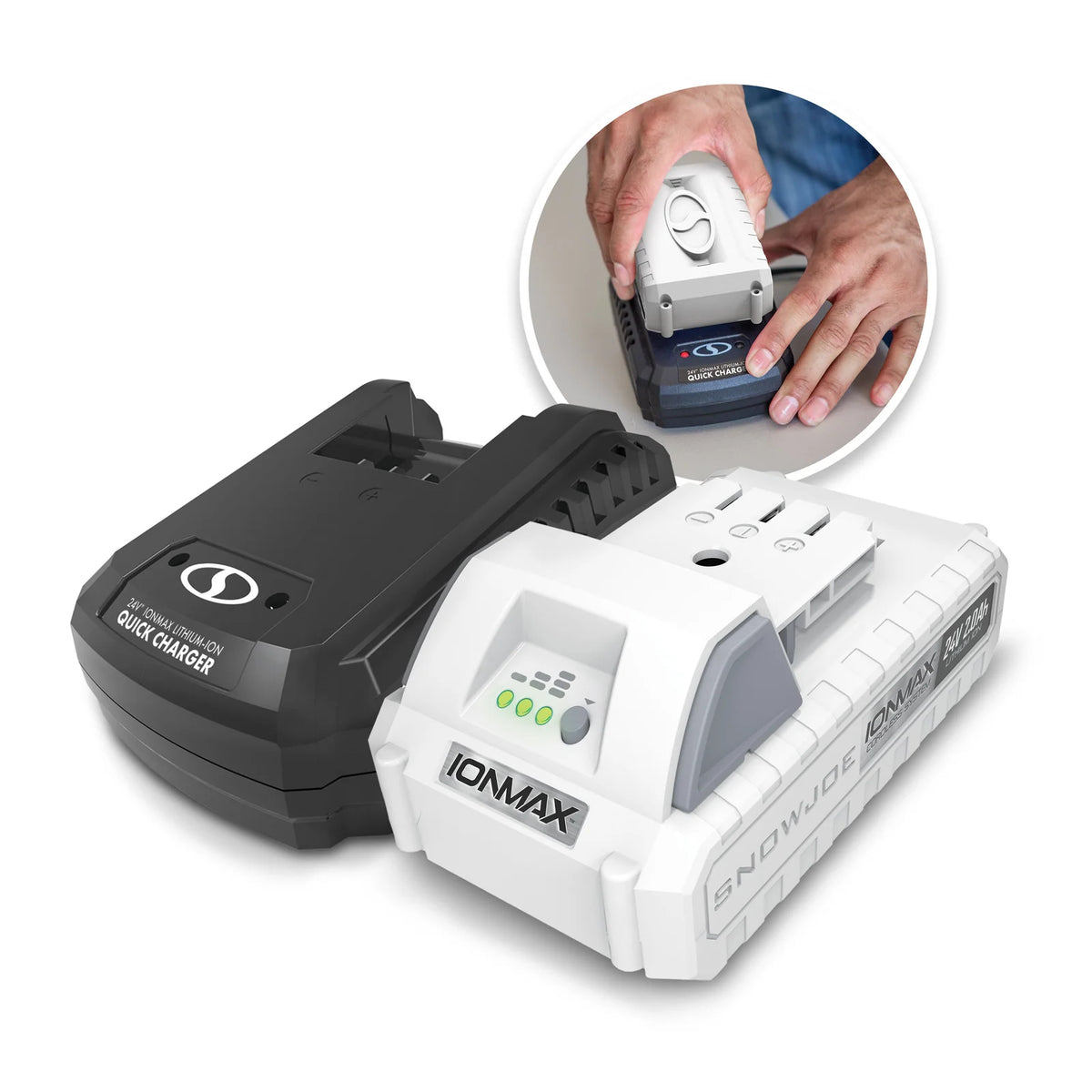 Cordless Yard Tool Battery Starter Kit, 24V-2AMP-SK1R