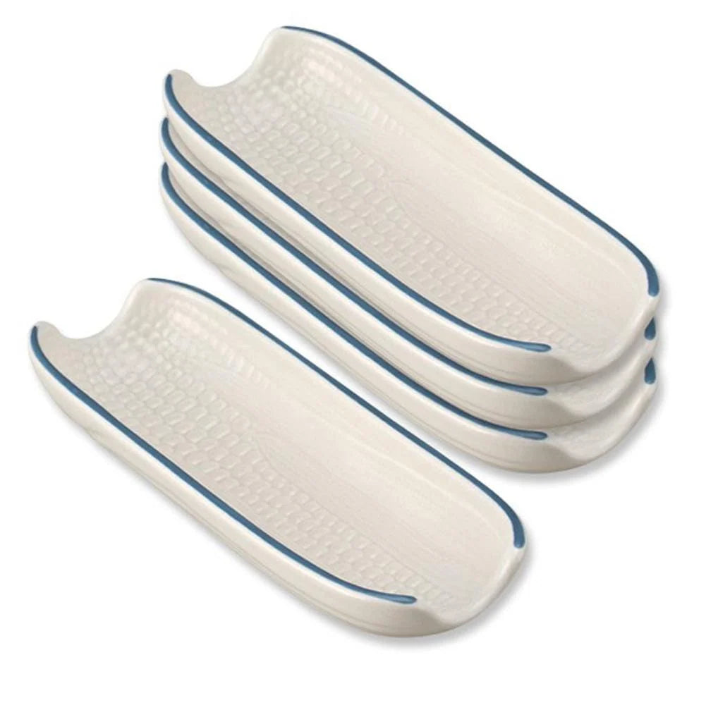 Corn Dishes in Stoneware, Set of 4