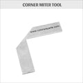 Corner Miter Tool in Stainless Steel