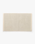 Cotton Bath Mat in Gray and Light Blue