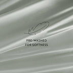 Cotton Bed Sheet Set in 100% Long Staple Cotton, Washed and Brushed for a Soft Feel at Bedtime