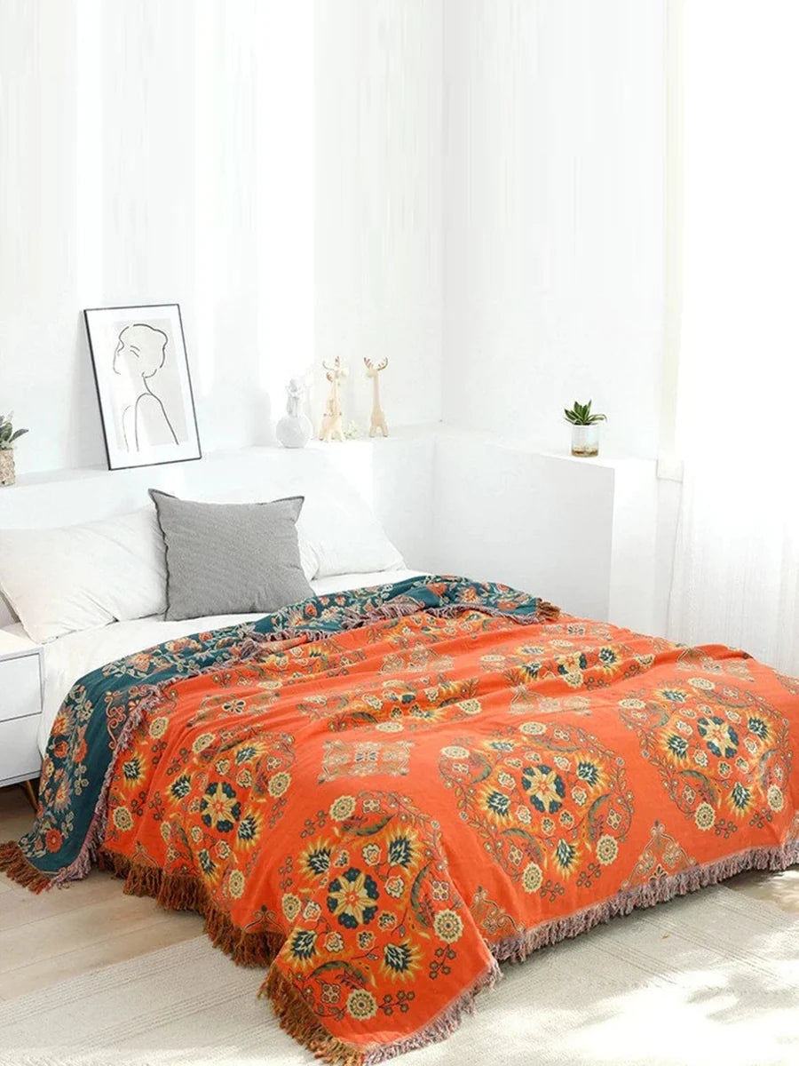 Cotton Bedcover and Sofa Blanket