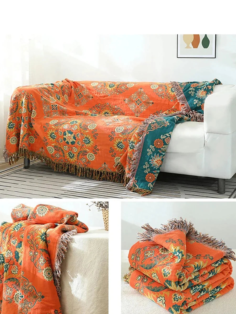 Cotton Bedcover and Sofa Blanket