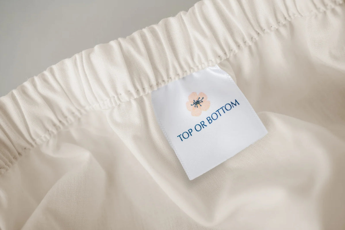 Cotton Percale Bed Sheet Set, Renewed from Gently Used Sheets Through Cleaning and Final Inspection