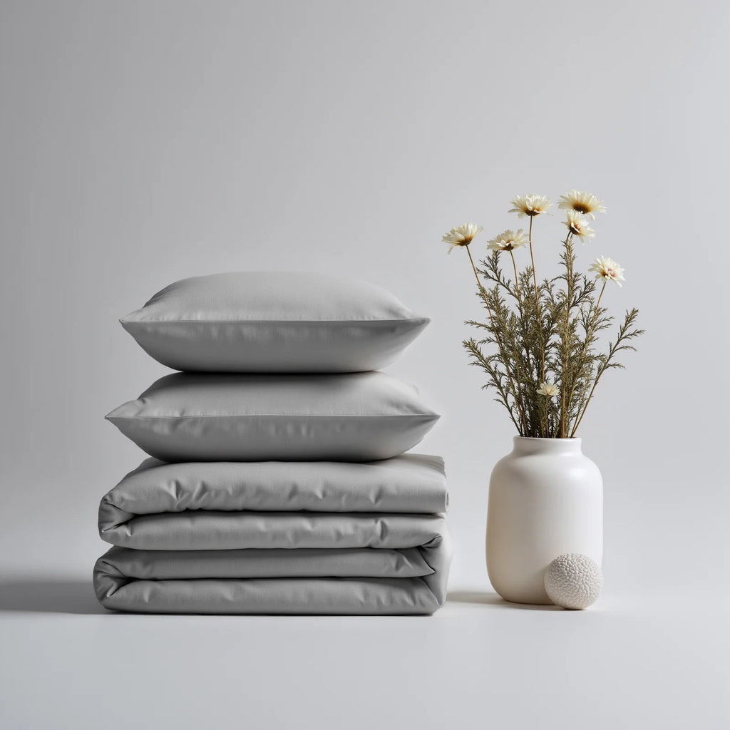 Cotton Percale Bed Sheets in Fitted, Deep Fitted and Flat Styles for Single to Superking Beds