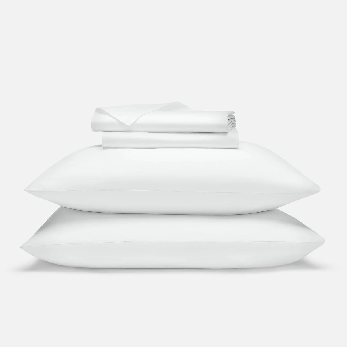 Cotton Sateen Sheet Set in — White / Twin / White / Twin XL / White / Full / White / Queen / White / King / White / Cali King