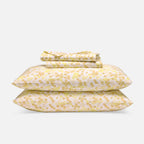 Cotton Sateen Sheet — Floating Petals in Daisy Multi / Twin / Floating Petals in Daisy Multi / Twin XL / Floating Petals in D