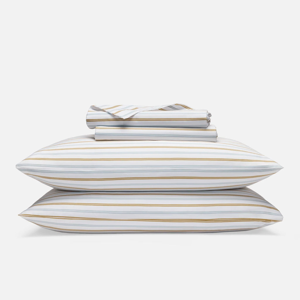 Cotton Sateen Sheet Set in 100% Long-Staple Cotton for Smooth Comfort and Easy Everyday Bed-Making