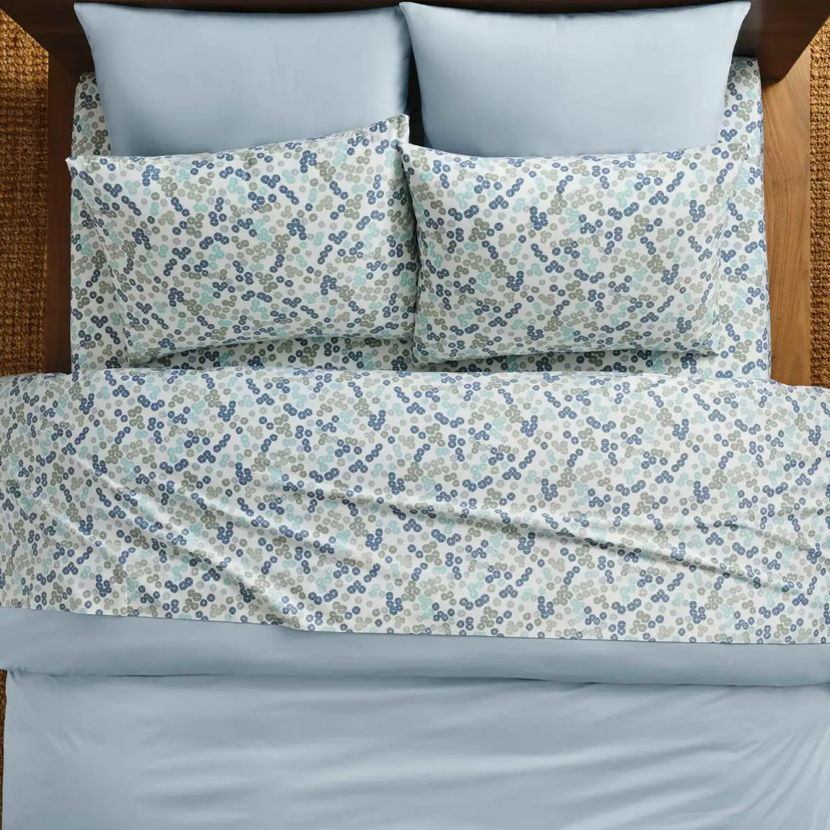 Cotton Sateen Sheet Set in 100% Long-Staple Cotton for Smooth Comfort and Easy Everyday Bed-Making