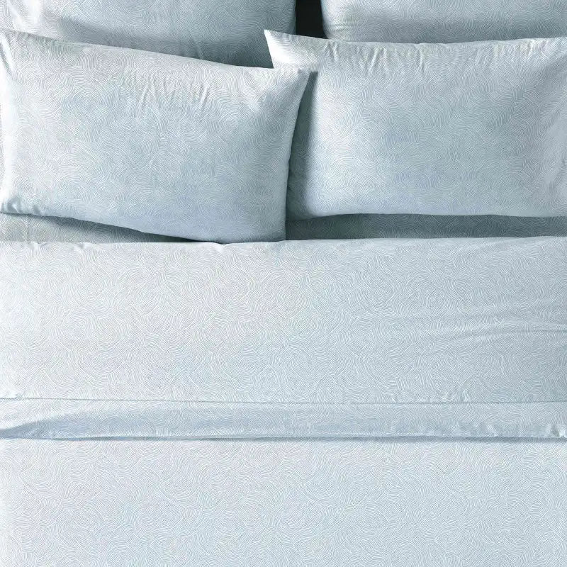 Cotton Sateen Sheet Set in 100% Long-Staple Cotton for Smooth Comfort and Easy Everyday Bed-Making