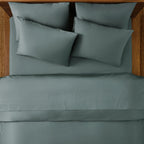 Cotton Sateen Sheet Set in 100% Long-Staple Cotton for Smooth Comfort and Easy Everyday Bed-Making
