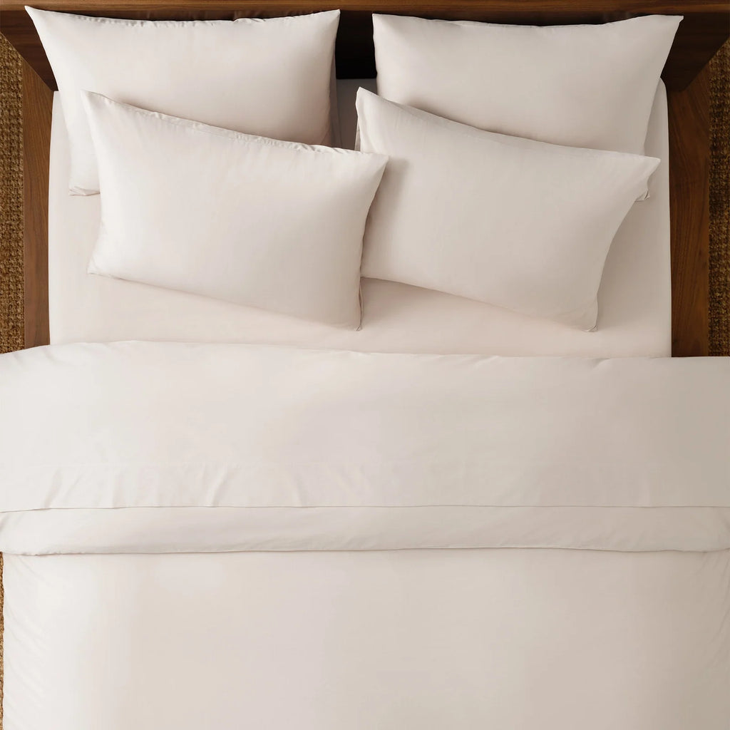 Cotton Sateen Sheet Set in 100% Long-Staple Cotton for Smooth Comfort and Easy Everyday Bed-Making