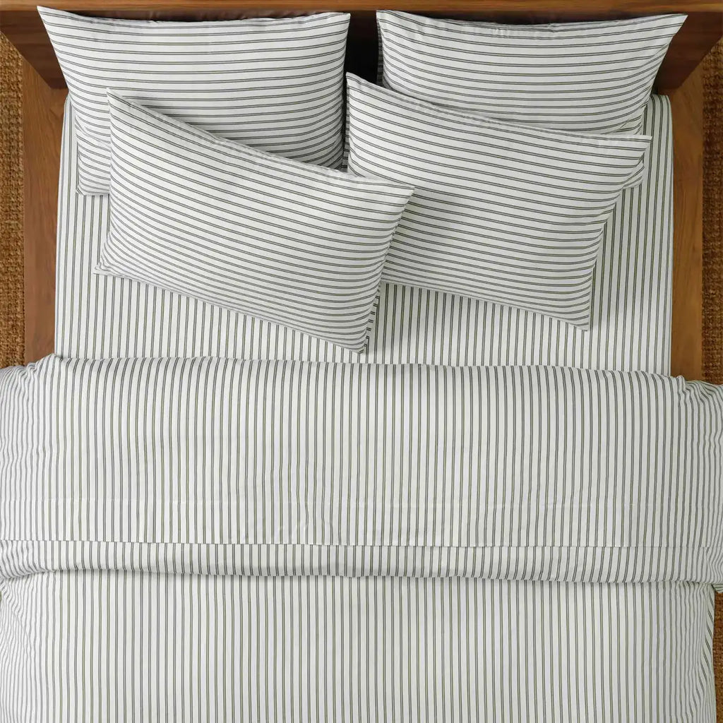Cotton Sateen Sheet Set in 100% Long-Staple Cotton for Smooth Comfort and Easy Everyday Bed-Making