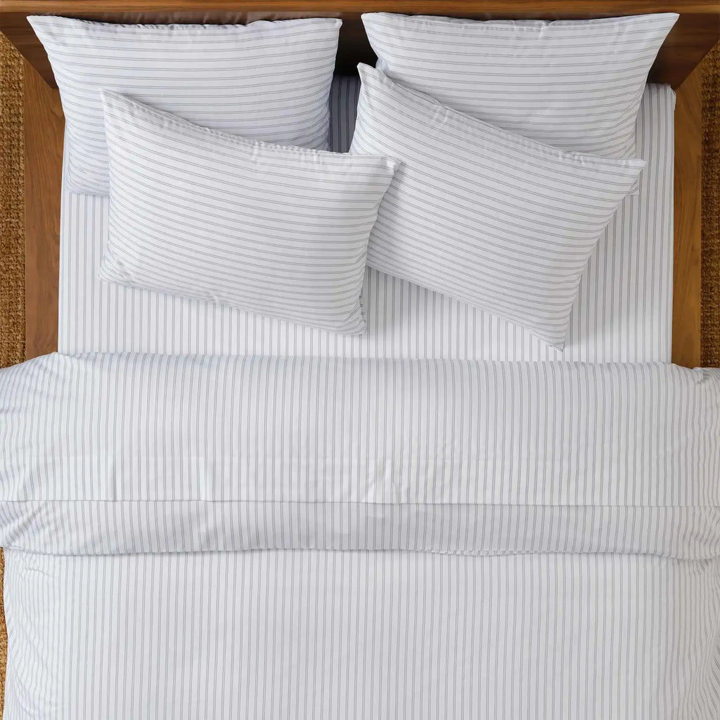 Cotton Sateen Sheet Set in 100% Long-Staple Cotton for Smooth Comfort and Easy Everyday Bed-Making