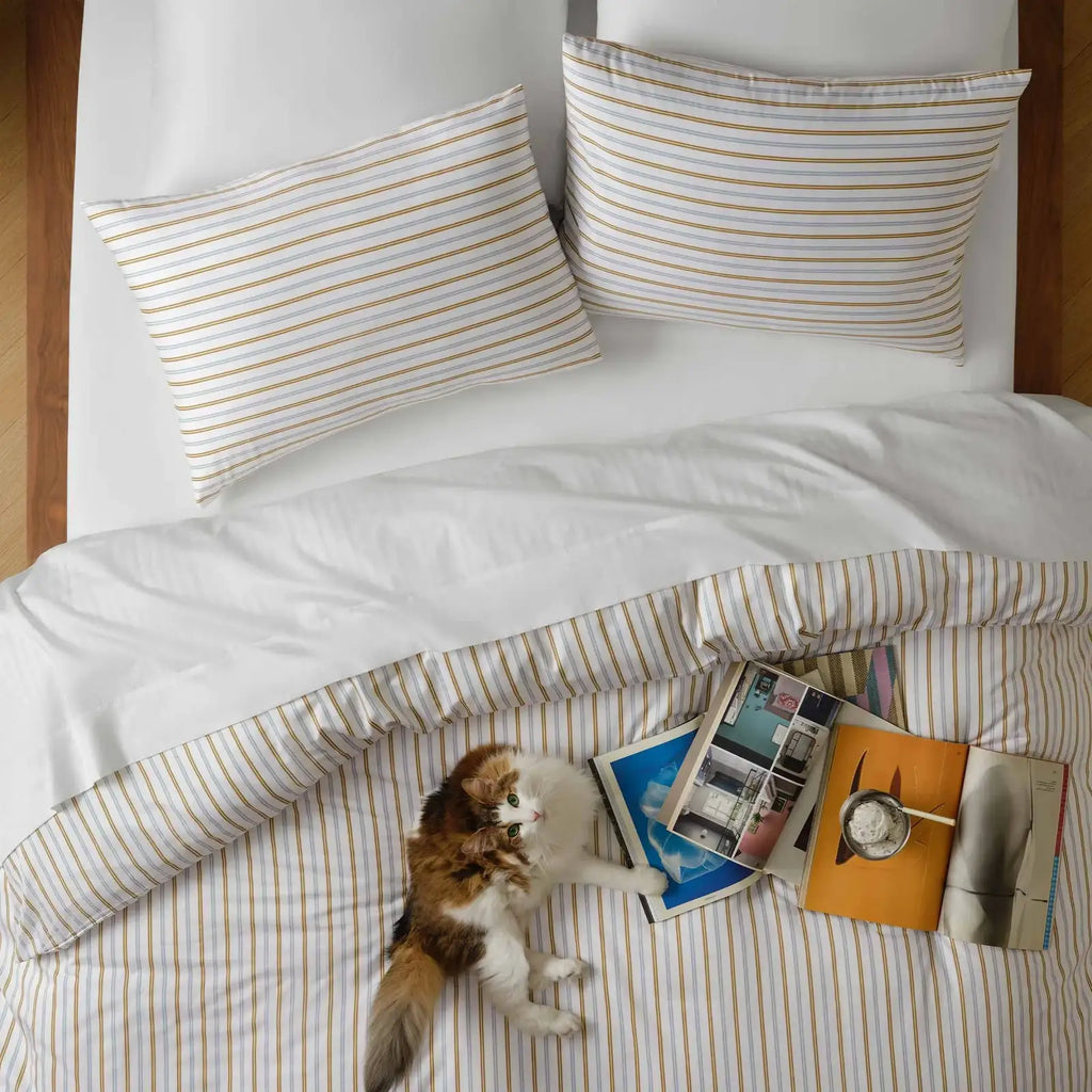 Cotton Sateen Sheet Set in 100% Long-Staple Cotton for Smooth Comfort and Easy Everyday Bed-Making
