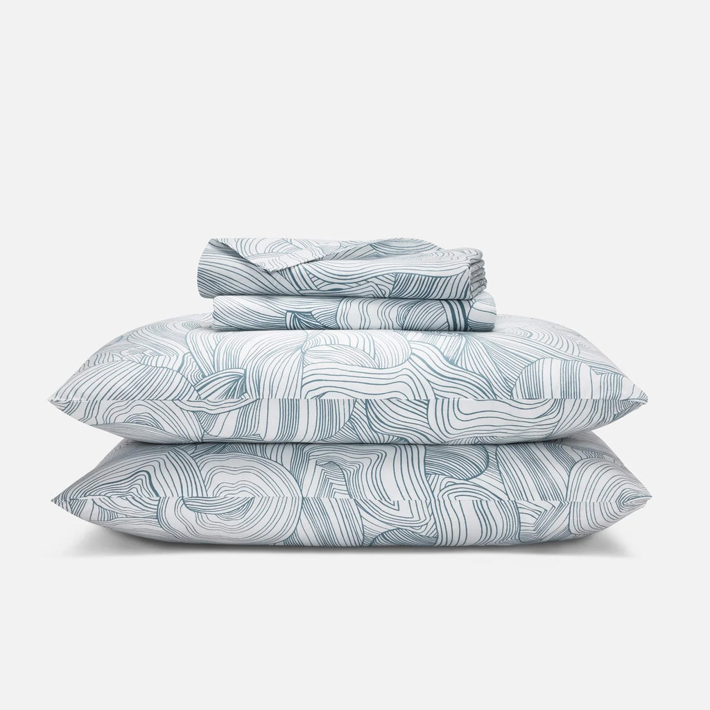 Cotton Sateen Sheet Set in 100% Long-Staple Cotton for Smooth Comfort and Easy Everyday Bed-Making