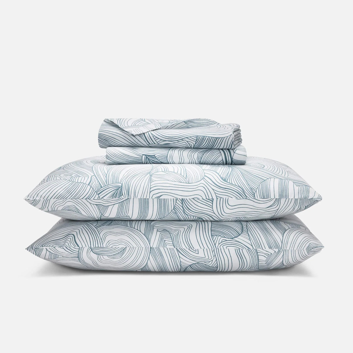 Cotton Sateen Sheet Set in 100% Long-Staple Cotton for Smooth Comfort and Easy Everyday Bed-Making