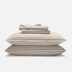 Cotton Sateen Sheet — Tandem Stripe in Maple / Twin / Tandem Stripe in Maple / Twin XL / Tandem Stripe in Maple / Full / Tand